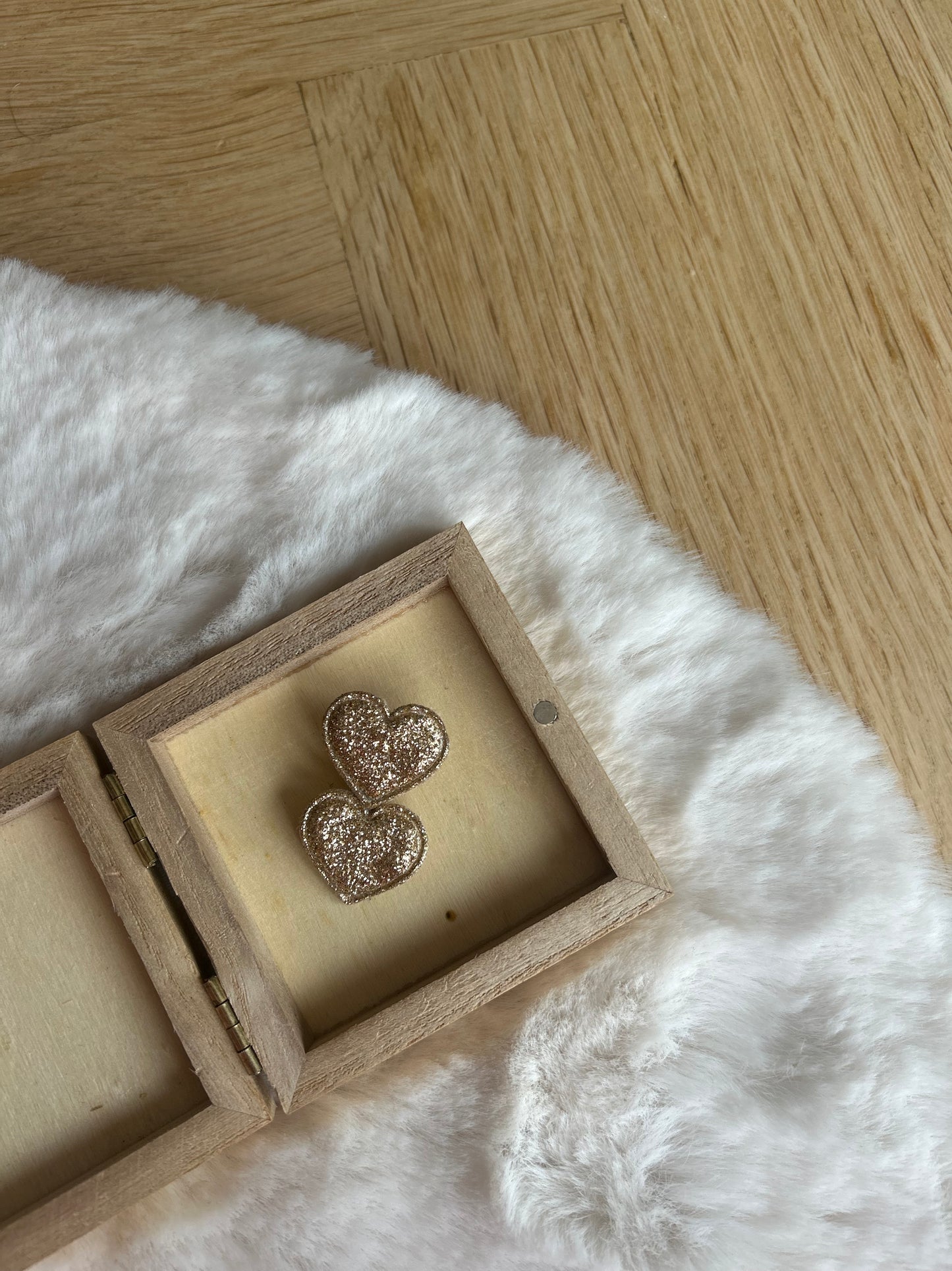 π Gouden Duo Hartjes β alligator speldje