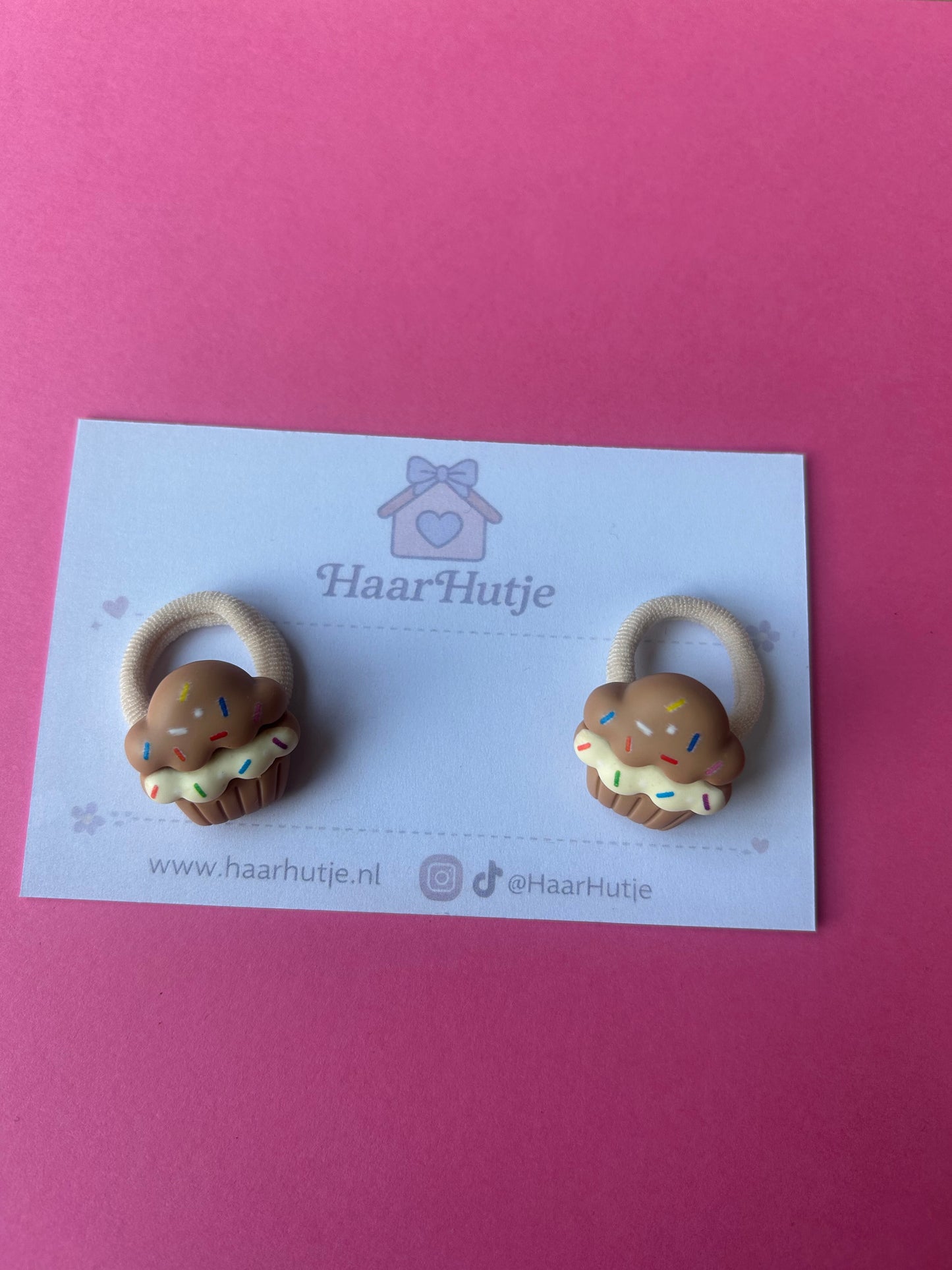 π§ Cupcake β handgemaakte elastiekjes