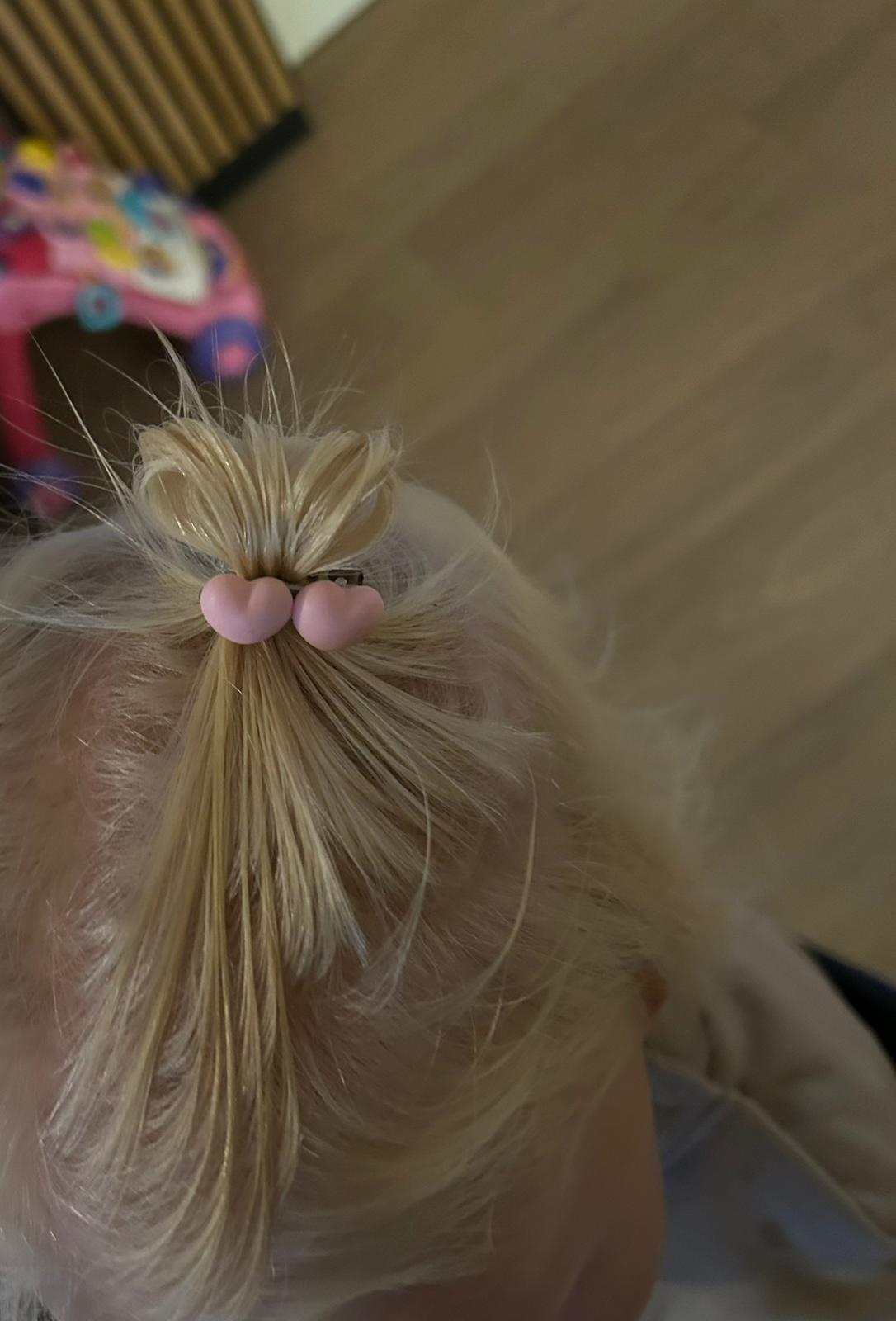 π Kleine hartjes β handgemaakte haarclipje