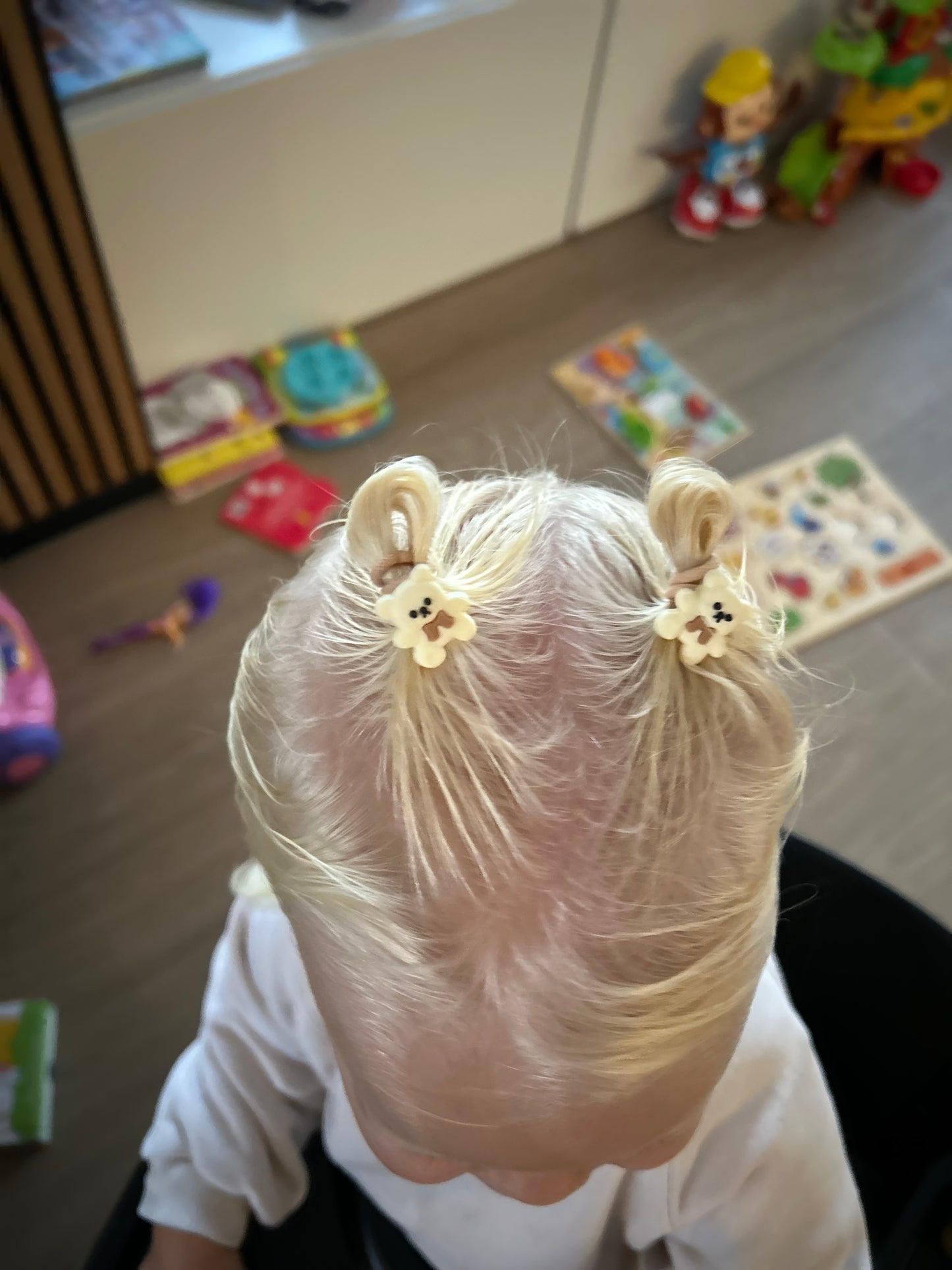🧸 Beertje – handgemaakte haarelastiekjes