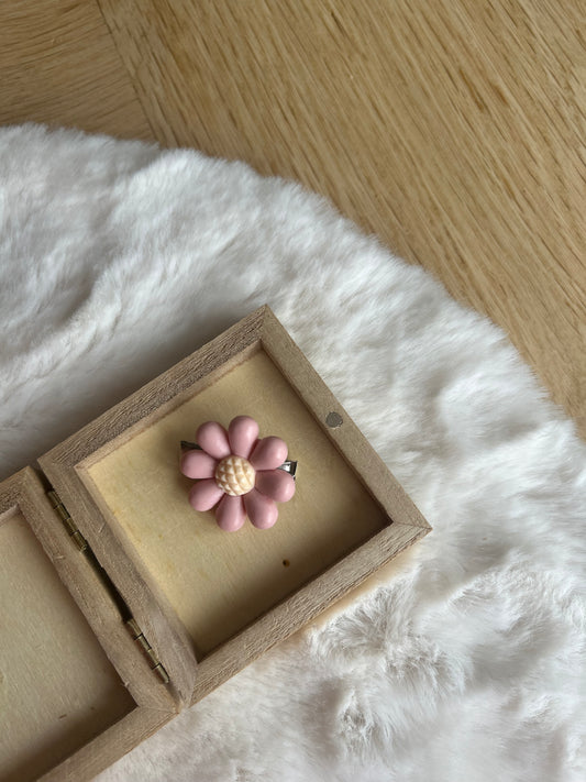 🌸 Grote Bloem – elastiekje of alligatorclip