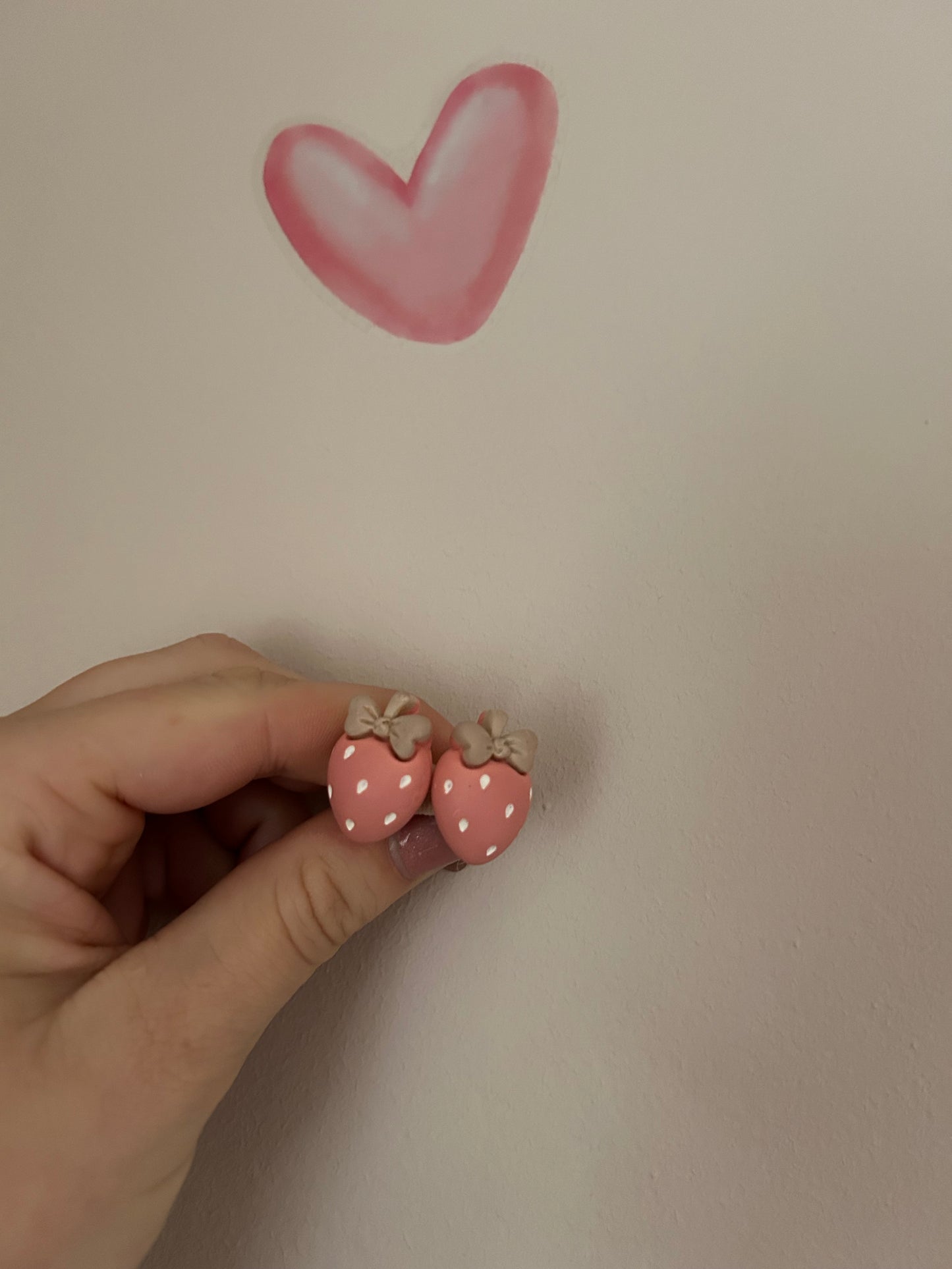 🍓 Aardbei – handgemaakte elastiekjes