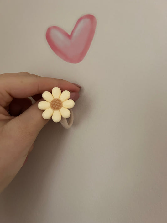 🌸 Grote Bloem – handgemaakte elastiekje